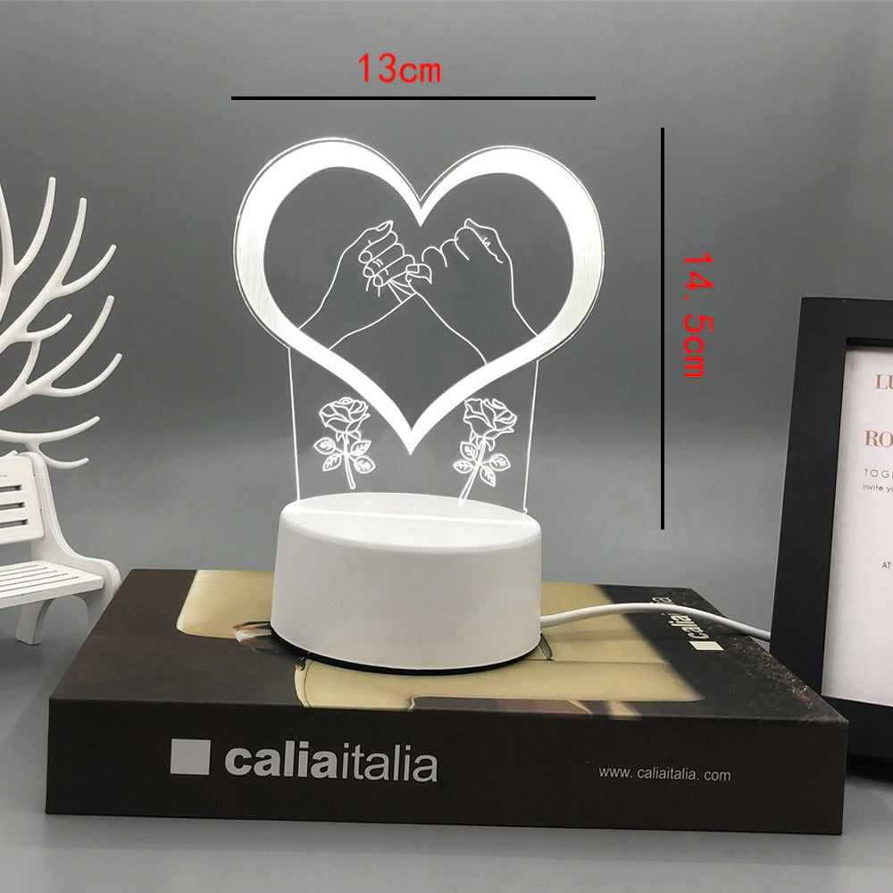 3d Lamp Bedside LED lamp Rechargeable