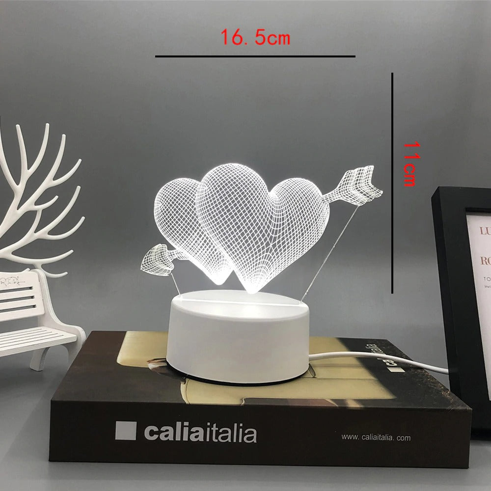 3d Lamp Bedside LED lamp Rechargeable