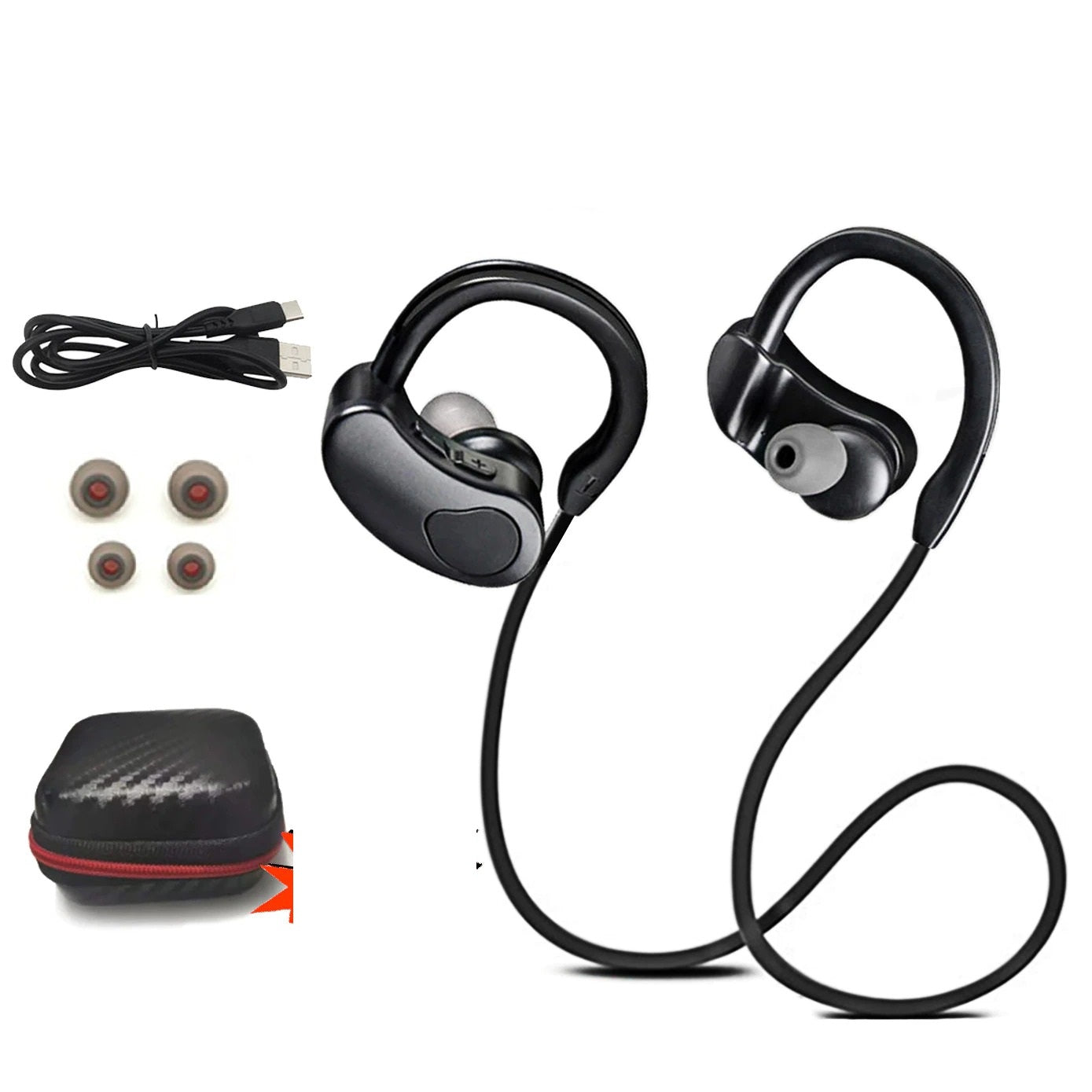 Sports Wireless Headphones for Gym Running Headphones HiFI Bass Wireless Gym Headphones