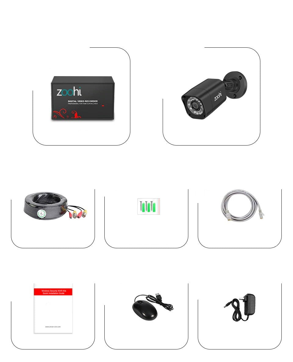 CCTV Home Security Systems 6 Home Security Cameras 2TB HDD