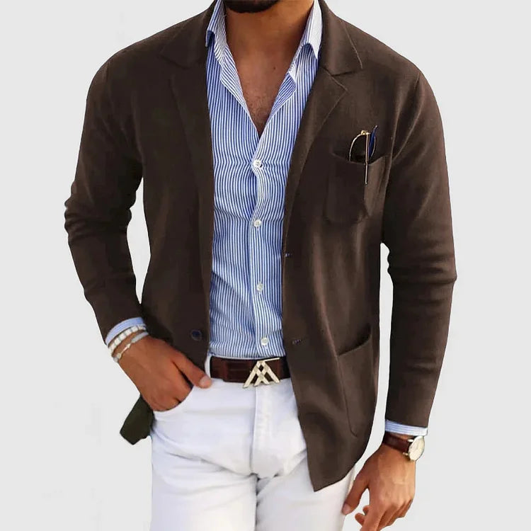 Caverni | Mens Lightweight Casual Blazer Jacket Smart Summer Layer to Wear with Jeans