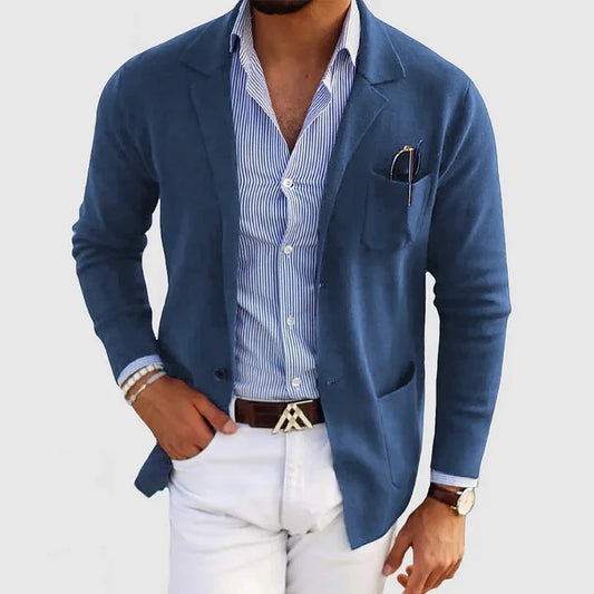 Caverni | Mens Lightweight Casual Blazer Jacket Smart Summer Layer to Wear with Jeans