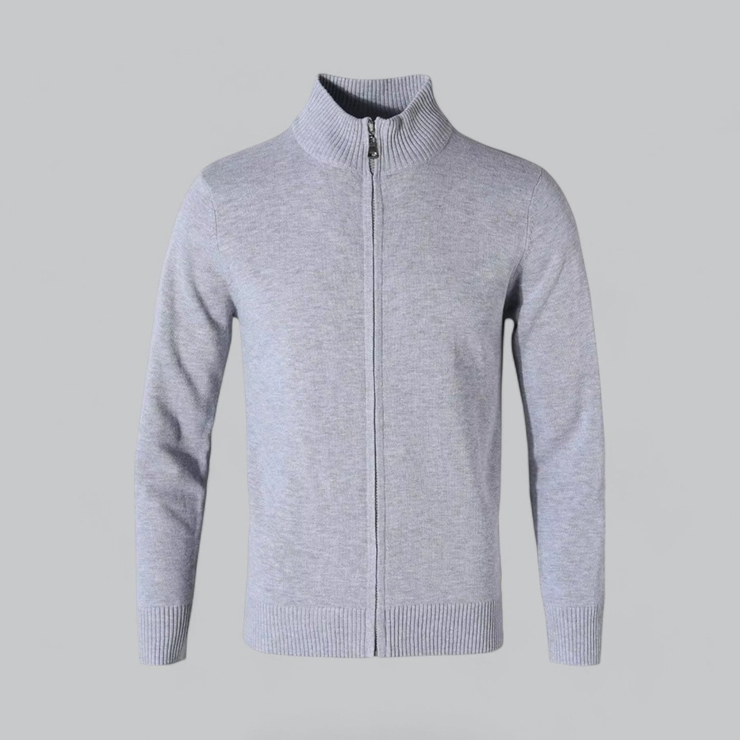 Premium Cotton Knitted Zipper Cardigan | Lightweight, Breathable Fabric, Stylish Design for Men