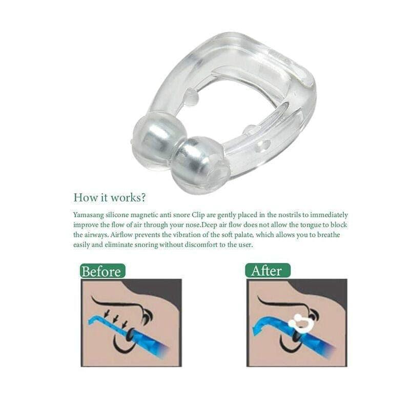 1PC Silicone Nose Clip Magnetic Anti Snore Stop Snoring Solution Nasal Dilator