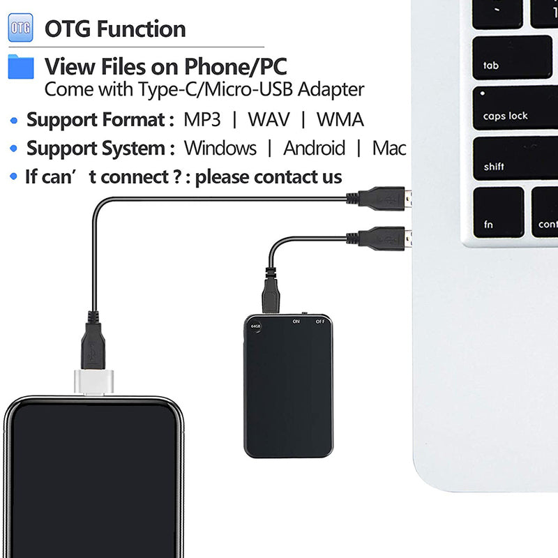 StealthSound: Hidden Audio Recorder Compact Sound Recording Device for Discreet Surveillance