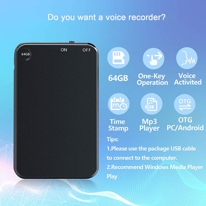 StealthSound: Hidden Audio Recorder Compact Sound Recording Device for Discreet Surveillance