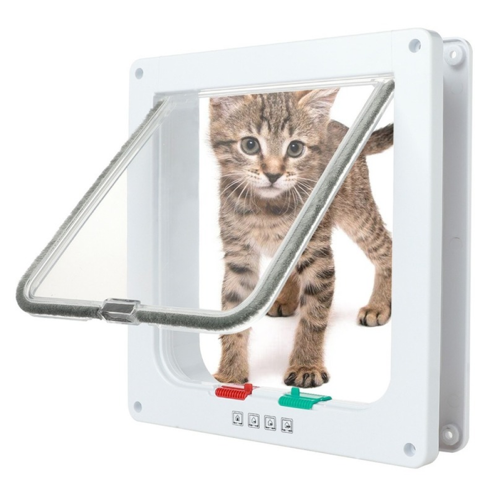 Screen Pet Cat Door Flap Net in Patio Door