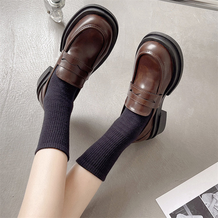 Wide Width Feet Loafer Casual Leather Style