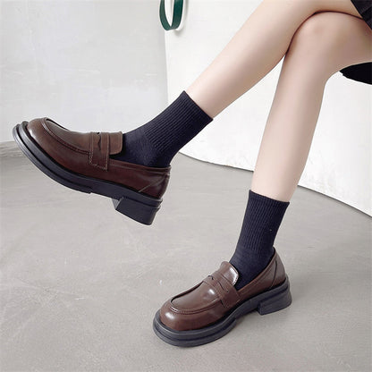 Wide Width Feet Loafer Casual Leather Style