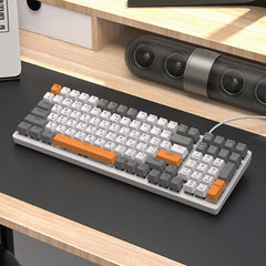 Gaming Mechanical Keyboard - Russian Keyboard Retro Keycap