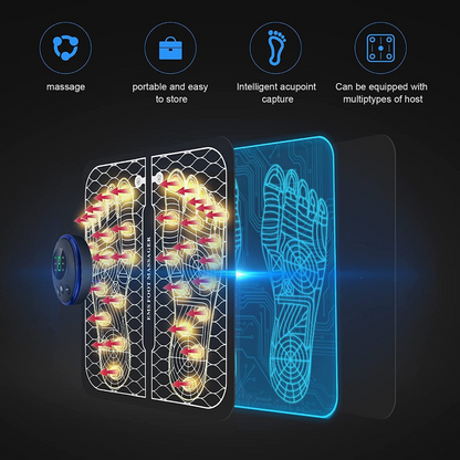 EMS Foot Massager Reflexology Pain Relief Stimulation Machine