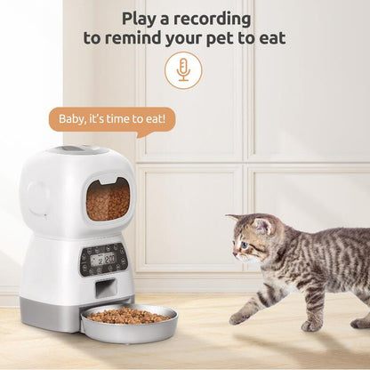 Automatic Cat Feeder Dispenser WIFI Regulating Fractionator