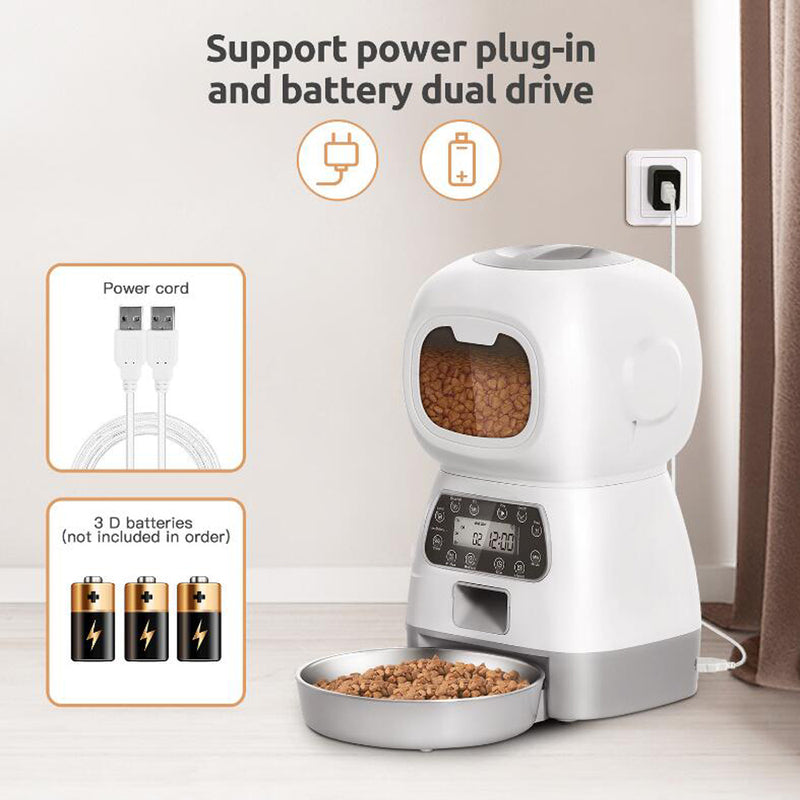 Automatic Cat Feeder Dispenser WIFI Regulating Fractionator