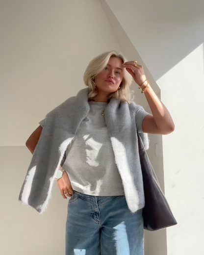Mohair Luxe™ | Women's Mohair Mixed Jumper | Soft Knit, Round Neck Design & Cozy Fit