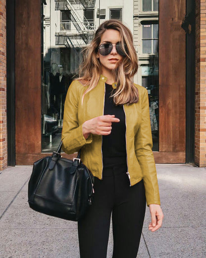 Leather Aura™ | Women's Premium Leather Jacket | Soft Lambskin, Tailored Fit & Stylish Design