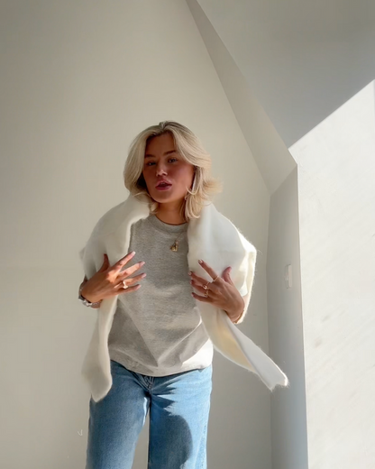 Mohair Luxe™ | Women's Mohair Mixed Jumper | Soft Knit, Round Neck Design & Cozy Fit