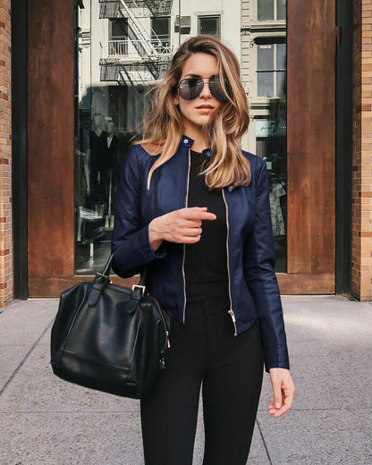 Leather Aura™ | Women's Premium Leather Jacket | Soft Lambskin, Tailored Fit & Stylish Design