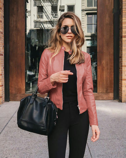 Leather Aura™ | Women's Premium Leather Jacket | Soft Lambskin, Tailored Fit & Stylish Design