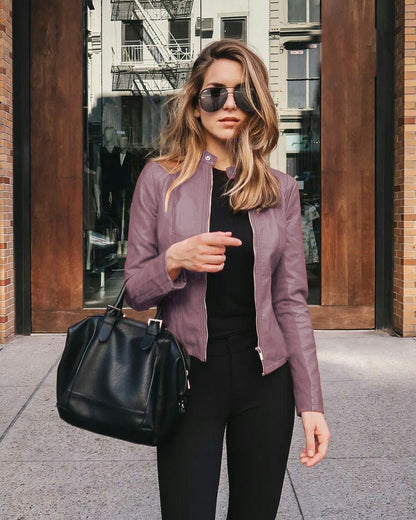 Leather Aura™ | Women's Premium Leather Jacket | Soft Lambskin, Tailored Fit & Stylish Design