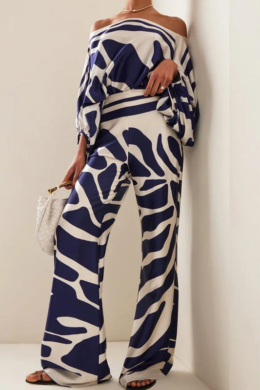 Jumpsuit Bella™ | Women's Off-Shoulder Long Sleeve Jumpsuit | Cinched Waist, Wide-Leg Design for Comfortable Fit