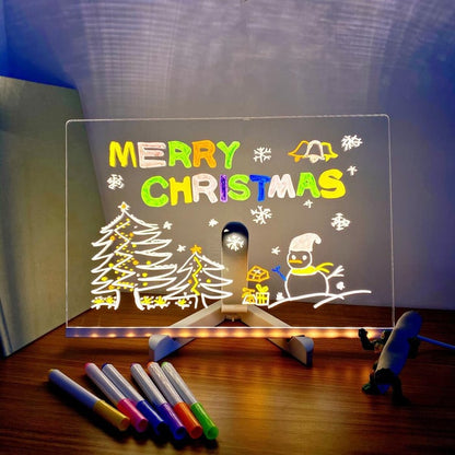 LED Note Board with Colorful Display – Vibrant Illuminated Writing Board for Creative Notes and Messages