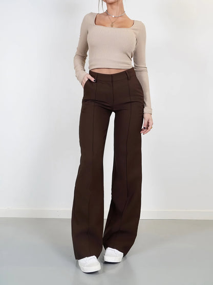 Chicki™ | Women's Wide-Leg Trousers | Lightweight Fabric, High-Waisted Design & Relaxed Fit