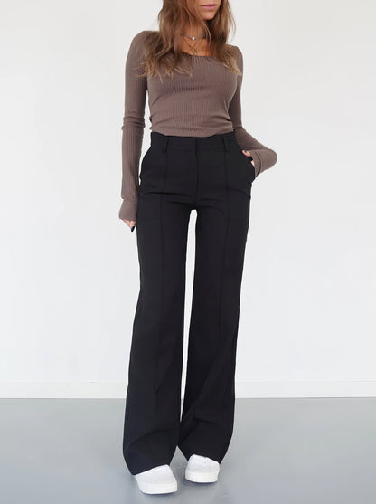 Chicki™ | Women's Wide-Leg Trousers | Lightweight Fabric, High-Waisted Design & Relaxed Fit