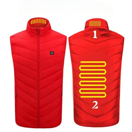 Heated Gilet  – Rechargeable Thermal Vest for Men, 9 Heating Zones Winter Jacket