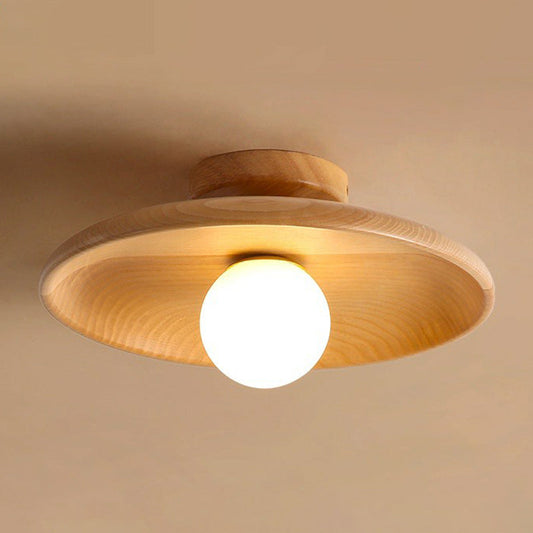 LED Flat Ceiling Lamp – Modern Bowl Design Fixture for Home Lighting & Low Ceilings