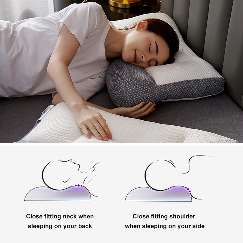 Orthopedic Neck Pillow for Side & Back Sleepers | Relieve Neck Pain & Headaches