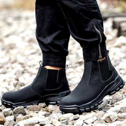 Orthopedic Safety Boots - Comfortable & Durable Slip On Waterproof Workboots Shoes