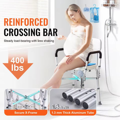 Adjustable Shower Chair for Elderly – Durable and Comfortable Shower Stool for Disabled