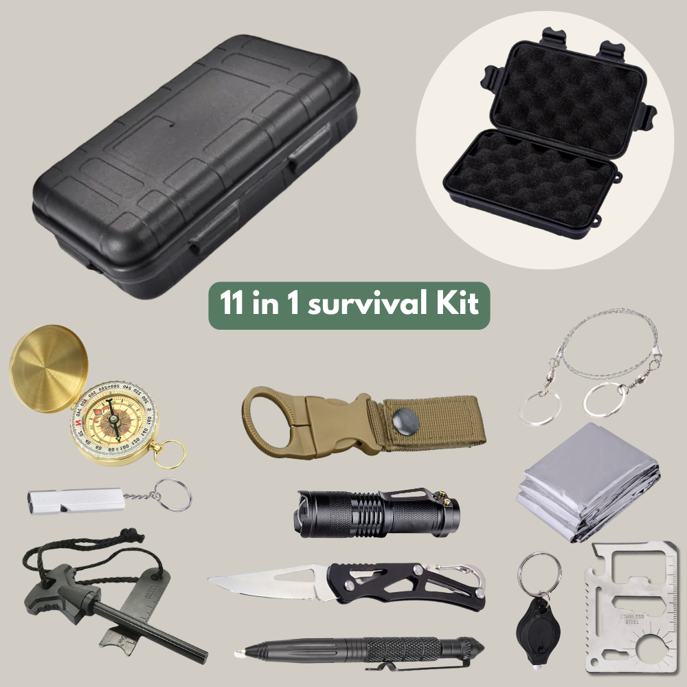 Professional Bushcraft Kit - Military Survival Pack with Essential Outdoor Gear