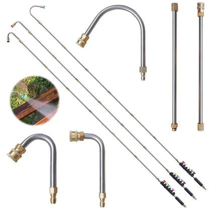4000 PSI Telescopic Gutter Cleaner – High-Pressure Washer Wand with Extension Lance for Roofs, Walls, and Drains