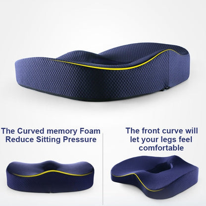 Orthopedic Memory Foam Seat Cushion – Back & Lumbar Support for Office Chairs