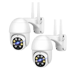 2x HD WiFi Wireless Outdoor Security Camera Weatherproof Home Surveillance Camera