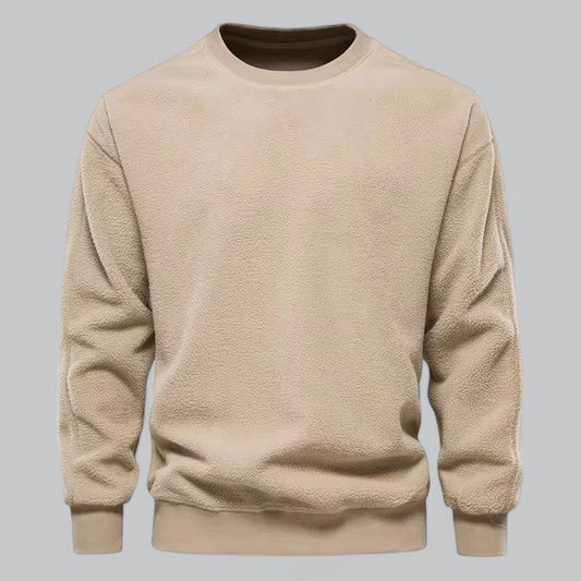 Men's Crew Neck Fleece Sweatshirt | Essential Warmth, Soft Fabric, Comfortable Fit for Everyday Wear