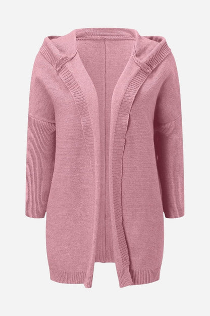 Knit Aura™ | Women's Knitted Hooded Coat | Soft Acrylic, Cozy Design & Warmth for Cold Weather