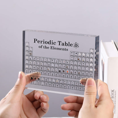 Periodic Table with Real Elements – Premium Periodic Table Glass For Science Enthusiasts