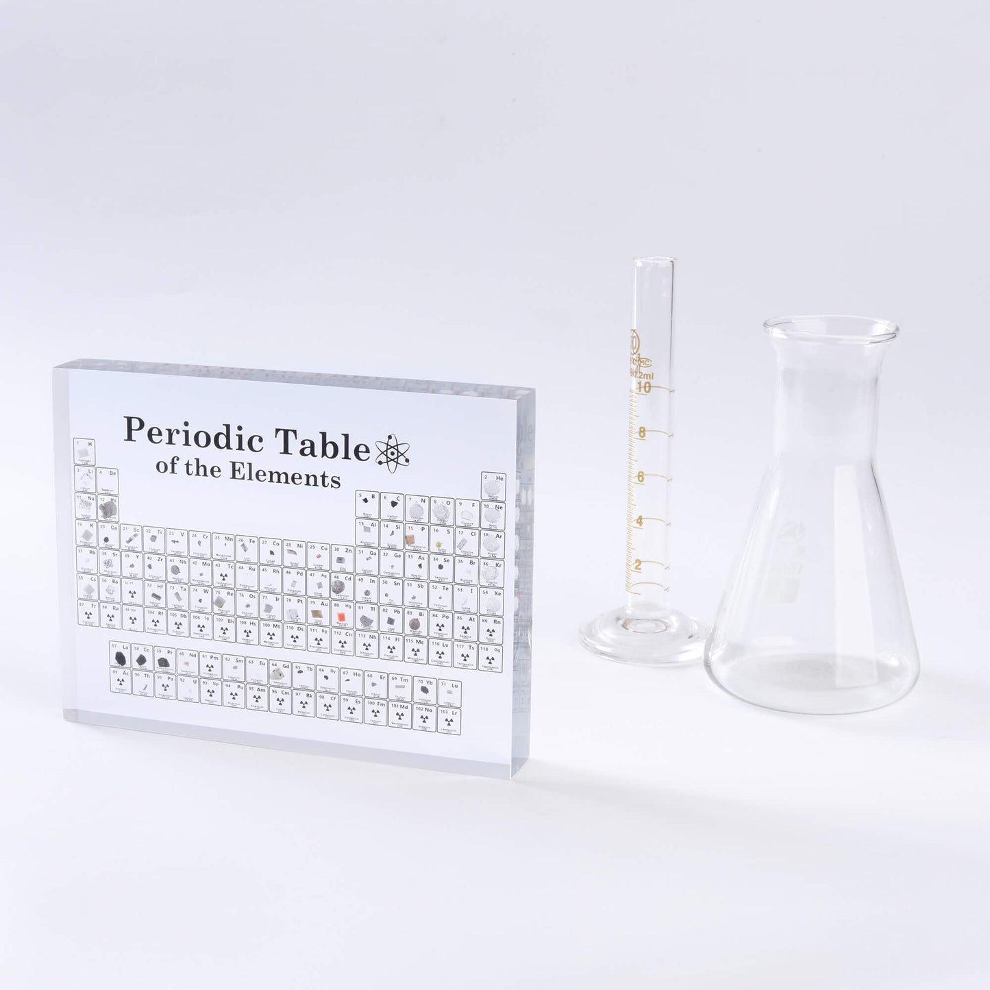 Periodic Table with Real Elements – Premium Periodic Table Glass For Science Enthusiasts