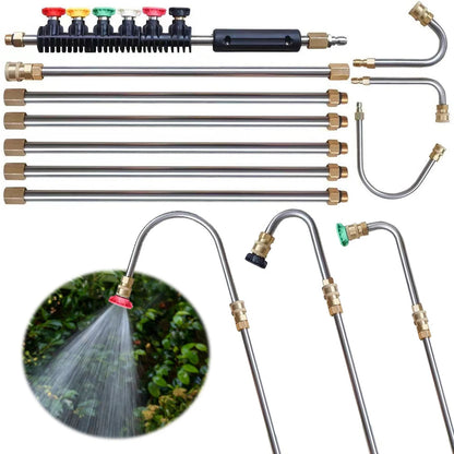 4000 PSI Telescopic Gutter Cleaner – High-Pressure Washer Wand with Extension Lance for Roofs, Walls, and Drains