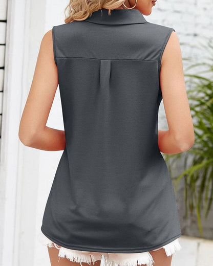 Blouse Lume™ | Women's Lightweight Sleeveless Blouse | Breathable Fabric, Relaxed Fit & Stylish Design