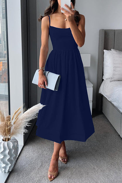 Aline Vogue™ | Women's A-Line Midi Dress | Soft Fabric, Flattering Silhouette & Versatile Style