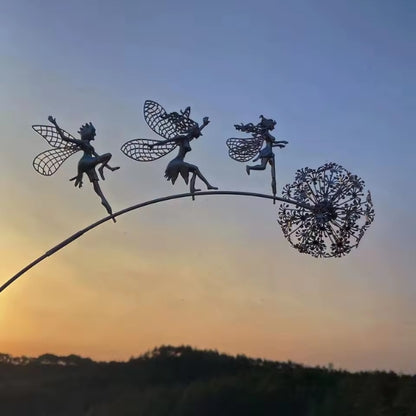 Steel Fairy Garden Statues | Durable Steel Design for Outdoor Use