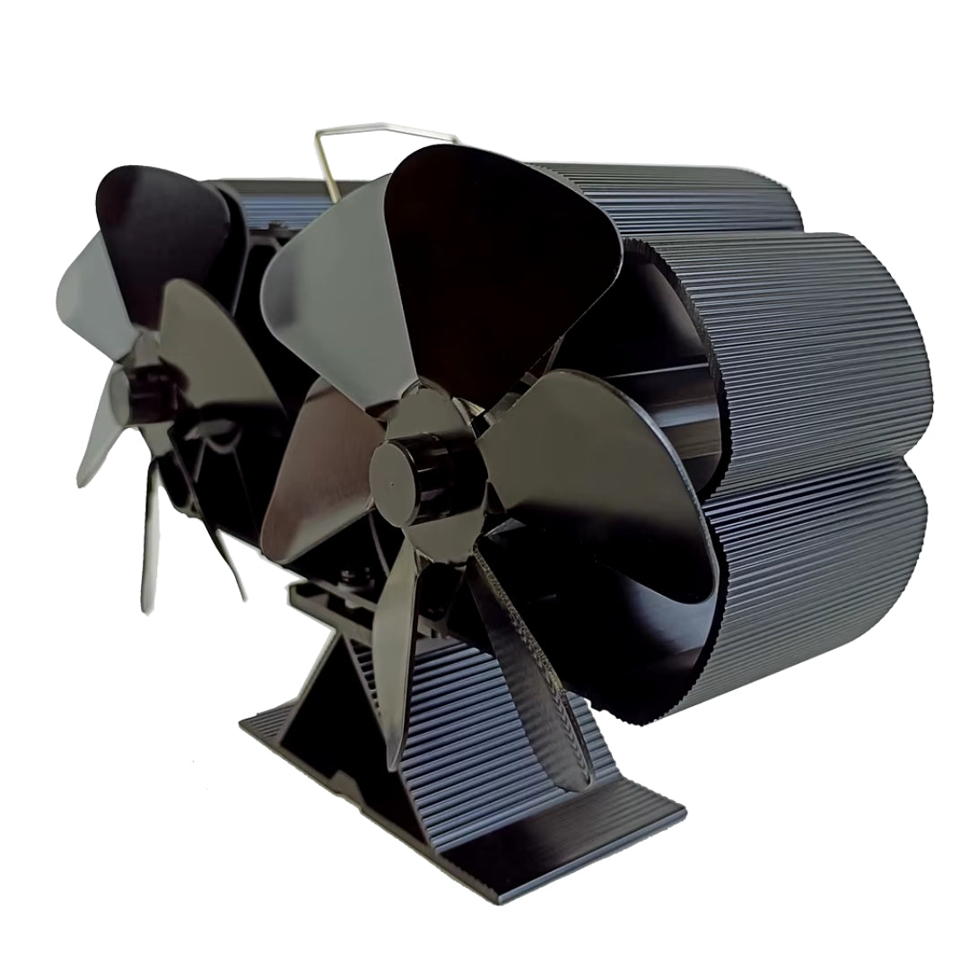 Stove Fan – 6 Blade Heat Powered Fan for Wood Burning Stove Efficiency