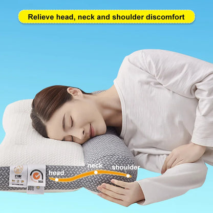 Orthopedic Neck Pillow for Side & Back Sleepers | Relieve Neck Pain & Headaches