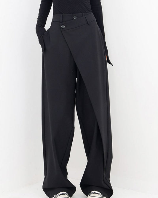 Baggy Vogue™ | Men's Asymmetrical Baggy Trousers | Lightweight Fabric, Trendy Design & Relaxed Fit