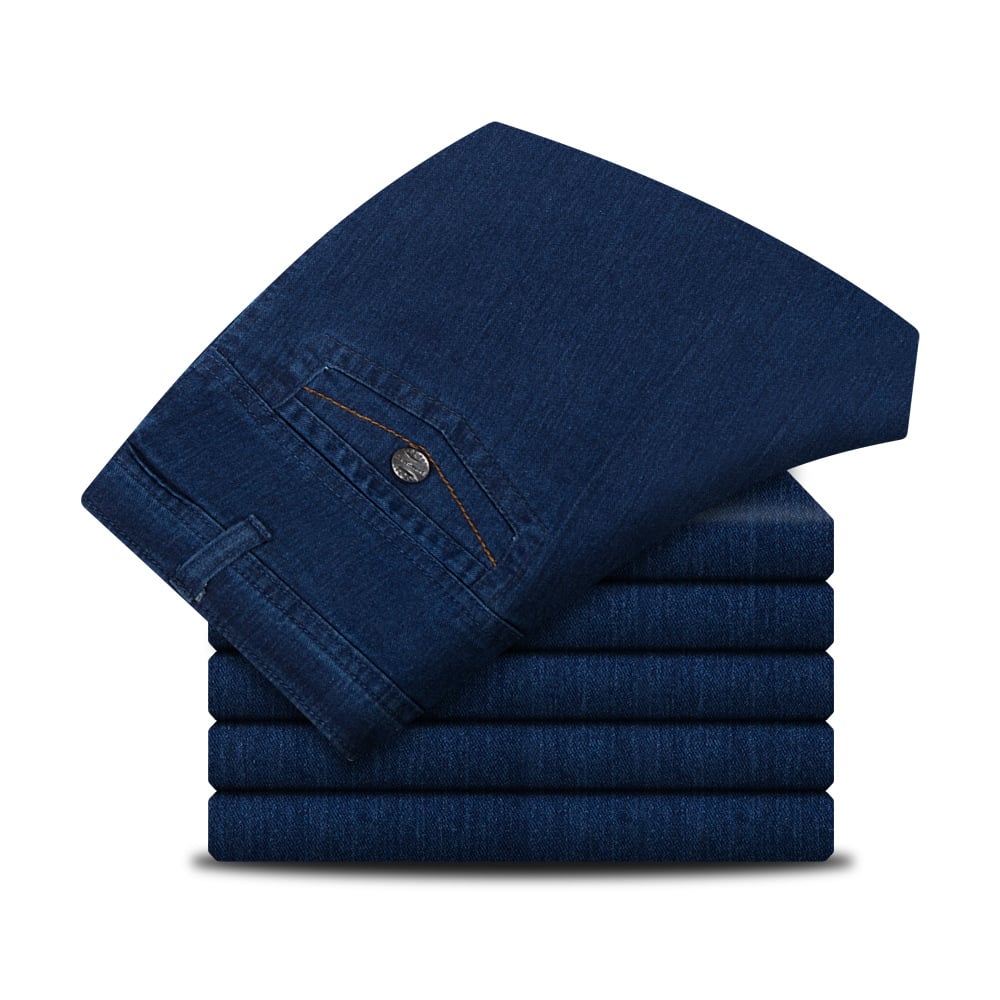 Men's High Waist Straight Cut Jeans | Durable Denim, Classic Fit, Comfortable & Stylish Everyday Wear