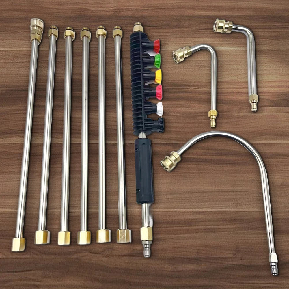 4000 PSI Telescopic Gutter Cleaner – High-Pressure Washer Wand with Extension Lance for Roofs, Walls, and Drains