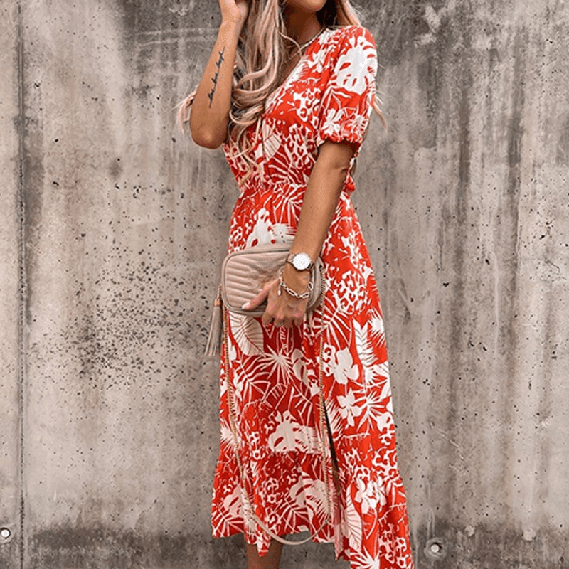 Flowy Belle™ | Women's Summer Midi Dress | Lightweight, Sleeveless, Breathable Fabric for Effortless Style